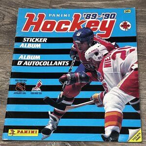 1989-90 Panini Hockey Sticker Album Bobby Smith Cover Paperback